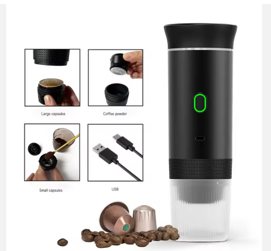 CAFETERA 3 EN 1 PORTATIL RECARGABLE